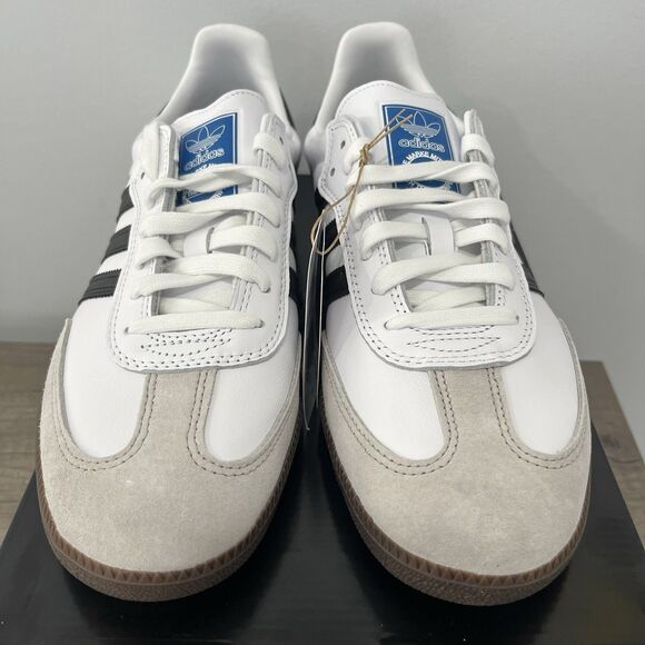 New Adidas Samba ADV Size 12 Us Men’s Sneakers White/Black Gum Style GZ8477 - Picture 3 of 9